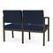 Lesro Lenox 2 Seat Tandem Seating W/ No Center Arm, 43.5 in W 24.5 in L 32 in H LS2101 - alternate 3